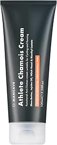 ManCave Athletes Thigh Chafing Cream Anti Rub Thighs Cream for Cycling and Running, Natural Vegan Ingredients, Tube Made from Recycled Plastic, Made in the UK