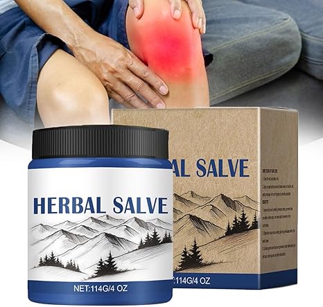 Herbal Salve 4Fl.oz, Organic Herbal Salves, Joint Care, Natural Organic Ointment, Massage Cream for Muscles and Joints, Improves Mobility and Reduces Swelling