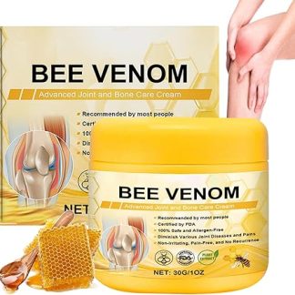 Bee Venom Cream for Relieving Joints, Bee Venom Joint Therapy Cream for Muscle Recovery Bone Healing, Neck Waist Back Hands, Feet and Legs