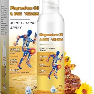 Spray per articolazioni, 100 ml, naturale con olio di magnesio e , assorbimento rapido per ginocchia, collo, schiena, gambe, caviglie, facile da trasportare per l'uso quotidiano e