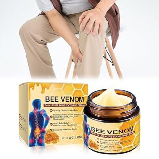 Bee Venom & Turmeric, Bee Venom Cream, Bee Venom Joint and Bone Cream with Bee Venom, Against Bee Ointment, Ointment Against Bees, Hands, Feet, Shoulders, Painless Recovery, 60 g
