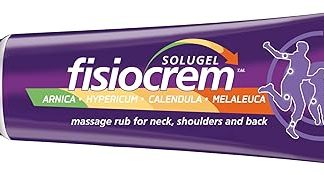Fisiocrem Solugel Neck Shoulder Back Massage Cream with Arnica 250ml