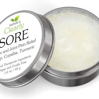 Clearly SORE Muscle Rub | Natural Relief for Sore Muscles, Joint Pain, Back, Neck | Fast Acting Herbal Balm Rub with Hemp, Copaiba, Turmeric, Black Pepper, Ginger | Made in USA