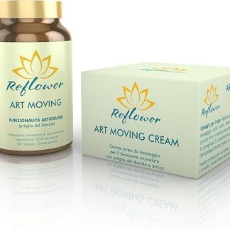 Reflower - Art moving kit 60 cps + Art moving cream 100 ml - For joint and muscle well-being - Immediate relief and complete regeneration