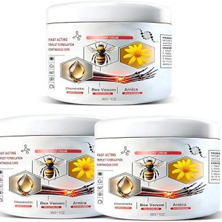 3 x Bee Venom Ointment, Bee Venom Cream, Bee Venom Cream for Arms, Waist, Back, Feet, Legs and Legs