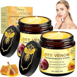 Complete Bee Venom Cream, 2 Pieces Therapy Cream with Bee Venom Ointment, Bee Venom Pomade for Face, Neck, Knees All Skin Types (A, One Size)