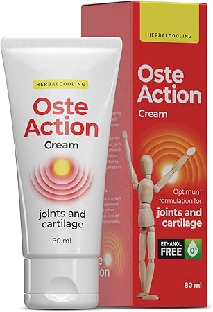 OsteAction Natural Cream for Joint Wellness and Mobility Support, 80 ml