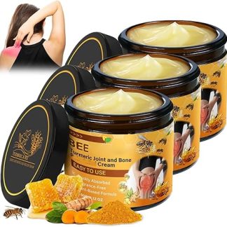 Furzero - Crema per veleno d'api e curcuma, 3 pezzi, crema per veleno d'api per promuovere il movimento articolare, crema per veleno d'api, veleno d'api e crema per le articolazioni, 60 g (3)