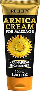 Crema all'arnica extra forte, 100 ml, crema intensiva all'arnica per lividi e gonfiore, crema muscolare naturale per muscoli e articolazioni, gel ad azione rapida, estratto di arnica montana,