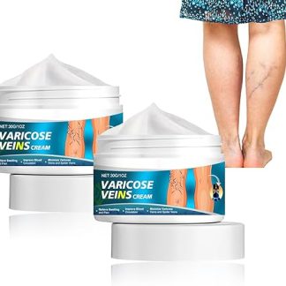 Grgow 2 Piece Varicose Massage Cream, Varicose Veins Cream, Spider Veins Cream, Vein Care, Cream for Varicose Veins, Relieves Pain and Swelling in the Legs