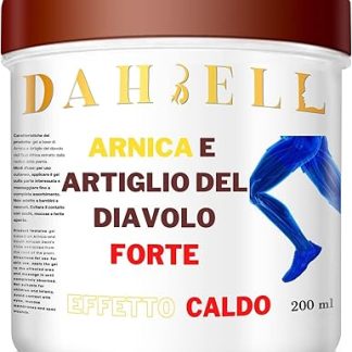 Strong Devil's Claw and Arnica for Horses Human Use Gel Pomade for Muscles Cream Strong Warm Warming Effect Horse Balm Arnica Thermal Dahbell