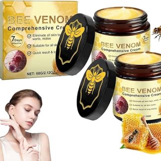 Crema completa per veleno d'api, 2 pezzi di unguento veleno d'api, gel per la cura della pelle secca, per alleviare la pelle secca, idratazione, cura delicata, crema per la riparazione del veleno