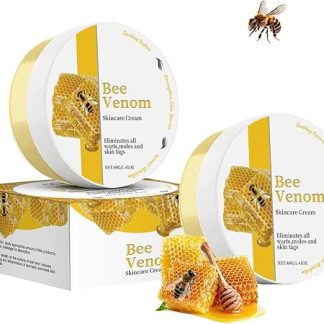 Unguento per veleno d'api, 2 pezzi, crema completa per veleno d'api, crema per la cura della pelle, crema per la cura della pelle secca, cura delicata, idratante, crema per veleno d'api, per tutti i