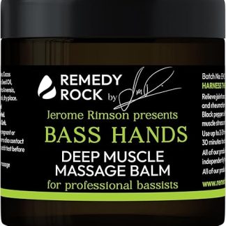 Remedy Rock - Balsamo per massaggi muscolari profondi per mani basse, prodotto da Jerome Rimson