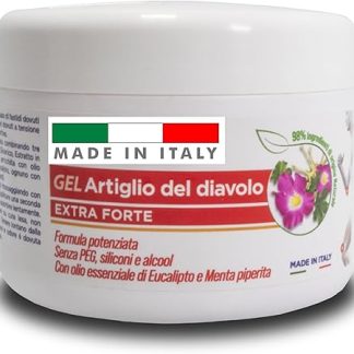 Strong Devil's Claw Pomade Gel Concentrate - Large Size 250 ml - Gel Pomade Fast and Intense Action - Natural Bio 100% Italian