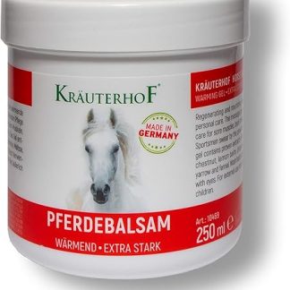 Kräuterhof - Extra Strong Horse Balm 250ml - Against Back Pain, Joint Pain, Heals with Heat and Natural Ingredients, Perfect for Sports, Muscle Pain, Rheumatism