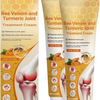 Bee Venom And Turmeric Joint Treatment Cream, Advanced Bee Venom Joint And Therapy Bones Cream, Against Ointment Bee Venom Contraindications Cream Bee Venom (2PCS, 85g)