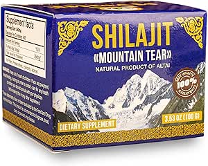 Shilajit Cream Resin Conditioner from Altai Mountains Siberia 100g (3.4oz)