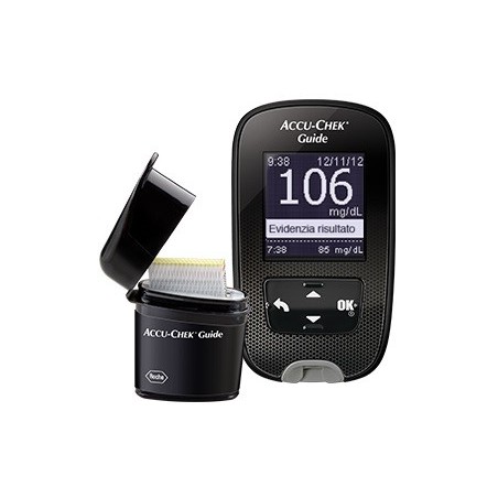 Accu-chek guide kit mg/dl glucometro + pungidito fastclix