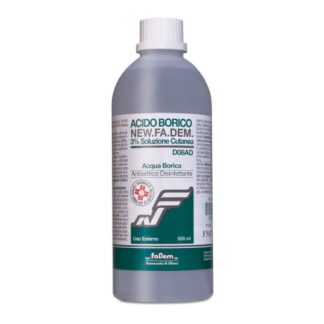 Acido Borico Newfadem  3% soluzione disinfettante 500ml