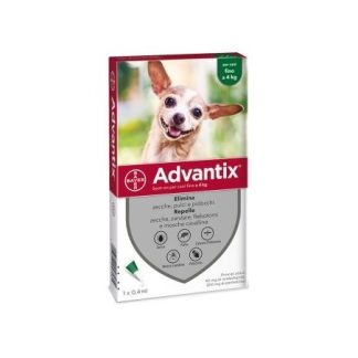 Bayer Advantix Spot On antiparassitario 1 Pipetta 0,4 Ml Fino A 4kg