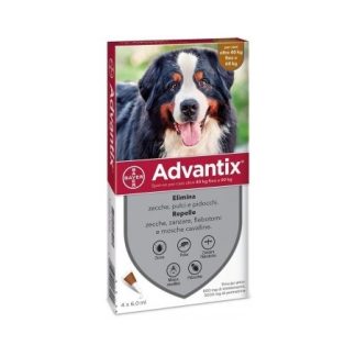 Advantix spot on 4 pipette 6 ml cani da 40 a 60 kg 4 pipette