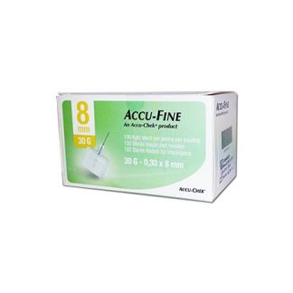 Ago Accu-fine G30 8mm 100 Aghi per il controllo del glucosio