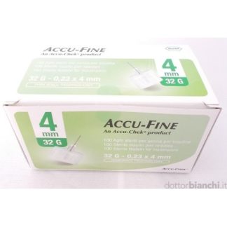 Ago Accu-fine G32 4mm 100 Aghi per terapia insulinica