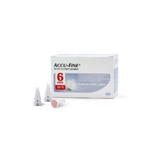 Ago Accu-fine G32 6mm 100 Aghi per la terapia insulinica