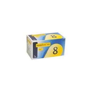 Ago Novofine G30 8mm 100 pezzi per il controllo della glicemia