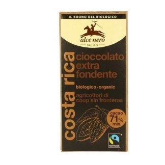 Alce Nero Costa Rica 100 g Tavoletta Cioccolato Extrafondente 71 %