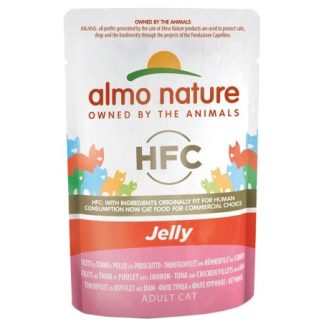Almo Nature Classic Gatto Con Tonno Pollo E Prosciutto Jelly 50 gr