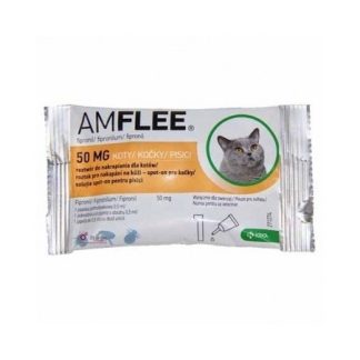 Amflee 50mg Spot On Antiparassitario 3 Pipette per Gatti