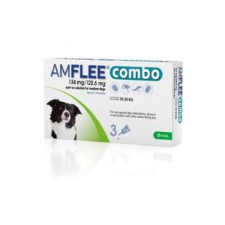 Amflee Combo antiparassitario 134mg/120,6mg Cani 10-20kg