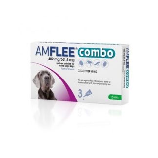 Amflee Combo Antiparassitario 402mg/361,8mg Cani Superiori 40kg