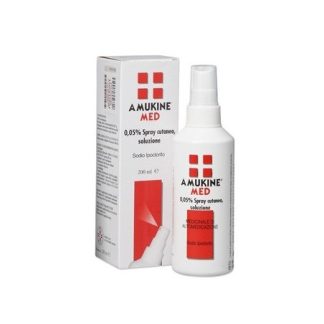 Angelini Amukine Med spray Cutaneo Disinfettante 200ml 0,05%