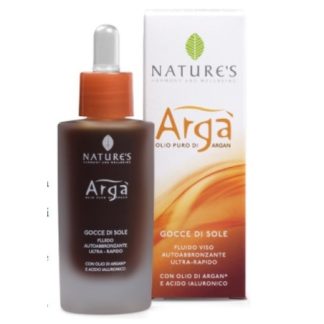 Arga' gocce di sole viso autoabbronzanti con acido ialuronico 30 ml