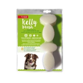 Candioli Kelly Brush Spugnetta Abrasiva Media per Cani