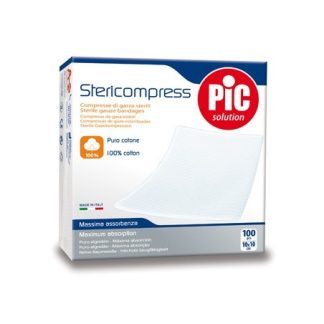 Pic Solutions Compresse Di Garza Soft 10 X 10 Cm 100 pezzi