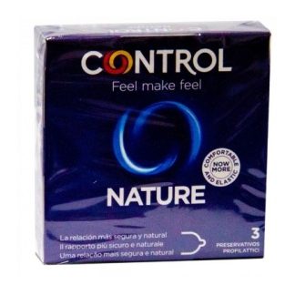 Control new nature profilattici 2,0 in lattice di gomma 3 pezzi