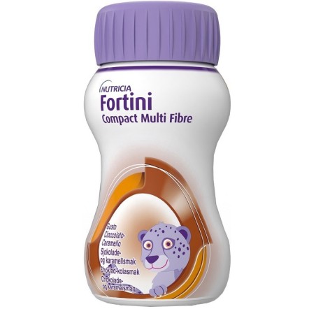 Danone Nutricia Fortini Compact Multi Fibre Cioccolato Caramello 4 x 125 Ml