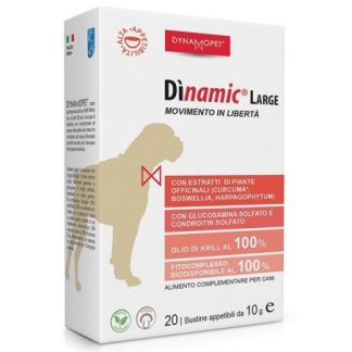Dynamopet Dinamic large 20 bustine 10 g per le articolazioni dei cani