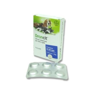 Bayer Droncit 6 Compresse per eliminare i parassiti intestinali