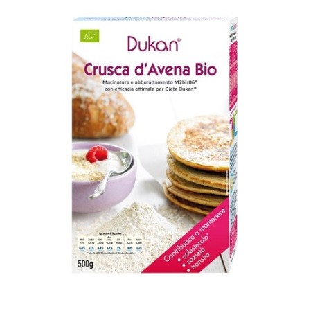Dukan Crusca Avena Bio per regimi dietetici 500g