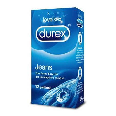 Durex Jeans 12 Profilattici trasparenti e anatomici