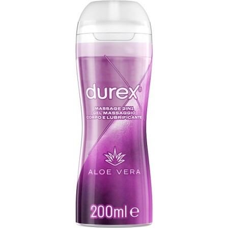 Durex Massage 2 In 1 Gel Lubrificante Aloe Vera 200Ml