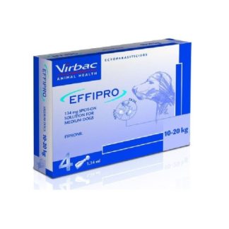 Virbac Effipro Spoton Antiparassitario 4 Pipette Cane 134 Mg