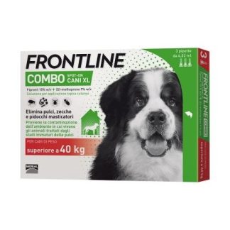 Frontline Combo Spot-on Antiparassitario Cani >40kg 3 pipette