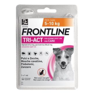 Frontline Tri-act Soluzione Spot-on Per Cani Di 5-10 Kg 1 pipetta
