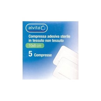 Alvita Garza Adesiva Sterile 10x8cm In Tnt